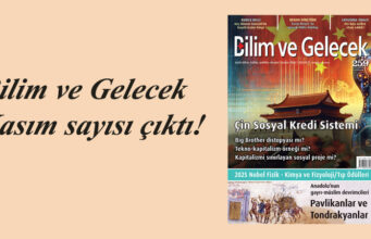 Bilim ve Gelecek Kasım sayısı çıktı!